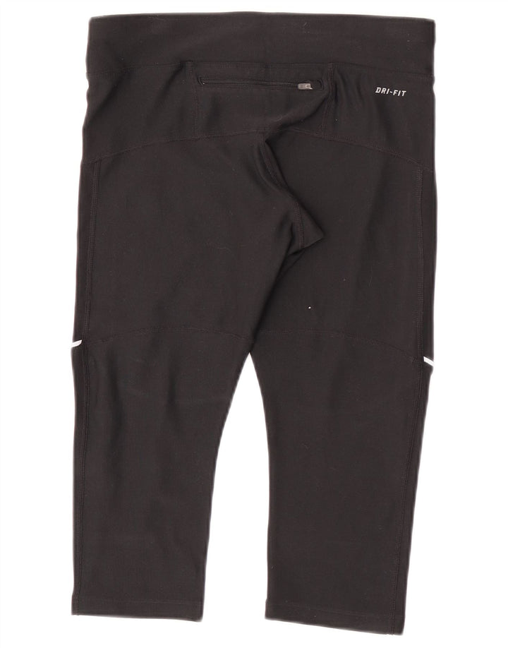 Nike Leggings Capri para Mujer UK 8 Small Poliéster Negro