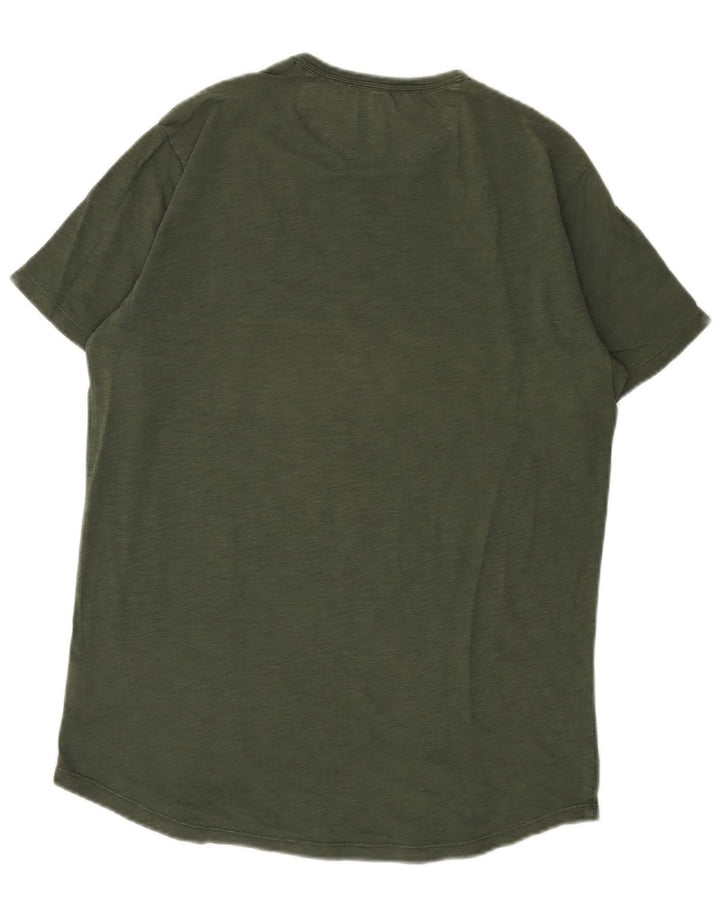 Sun68 - Camiseta para hombre, talla grande, color caqui, algodón