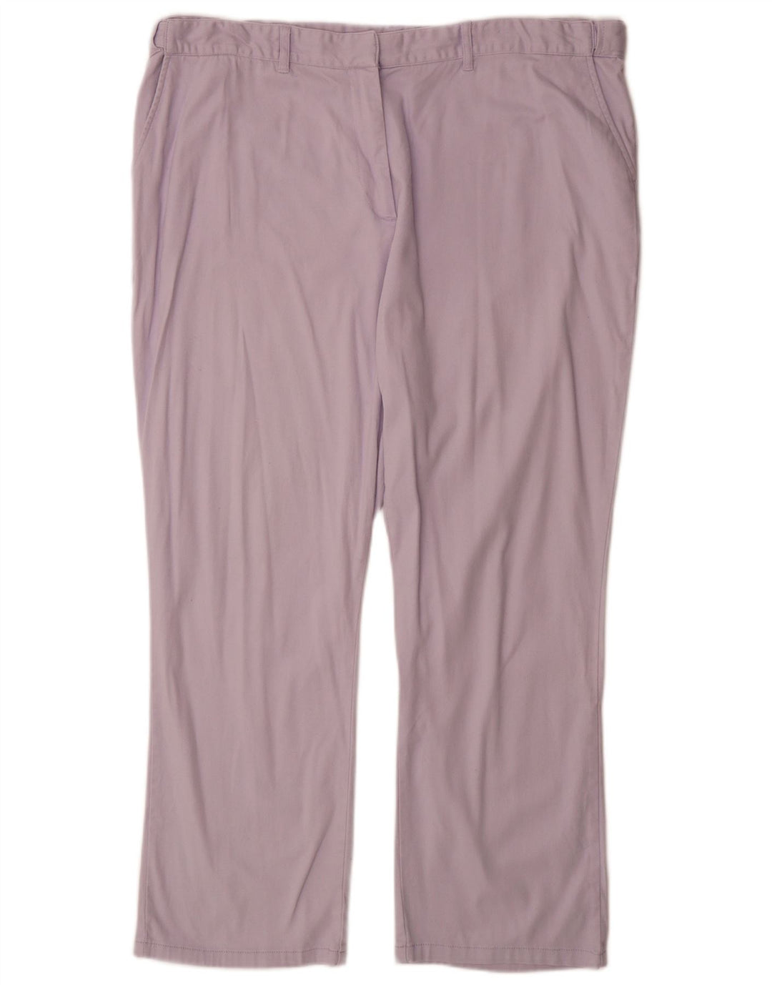 COTTON TRADERS Pantalones chinos rectos para mujer UK 22 3XL W40 L30 Púrpura