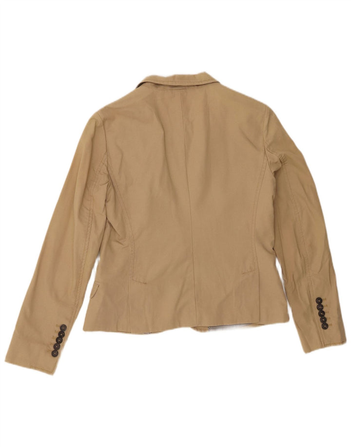 MASSIMO DUTTI Chaqueta Blazer De 1 Botón Mujer EU 40 Algodón Beige Medio