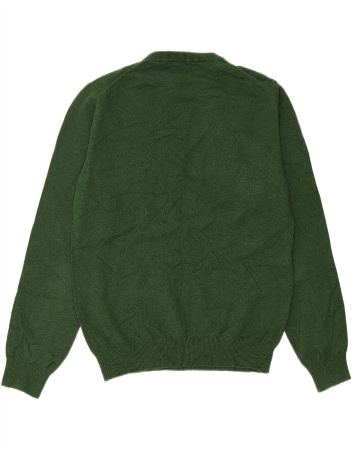 Gant Suéter tipo jersey de cuello redondo extragrande para mujer UK 10 Small Green Wool