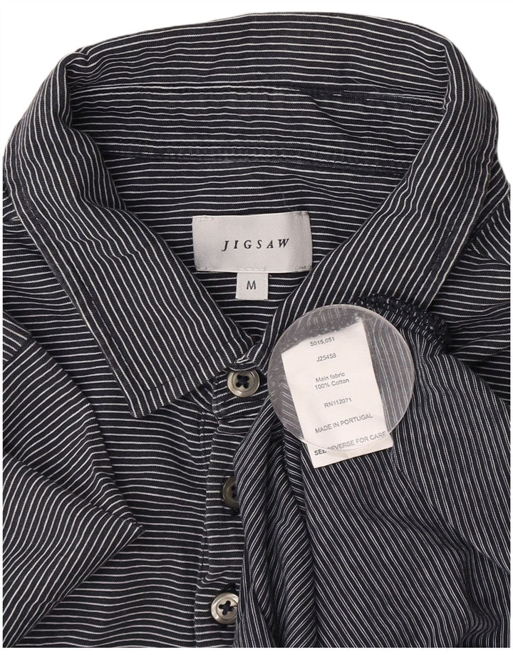 Polo para hombre Jigsaw de algodón a rayas azul marino mediano