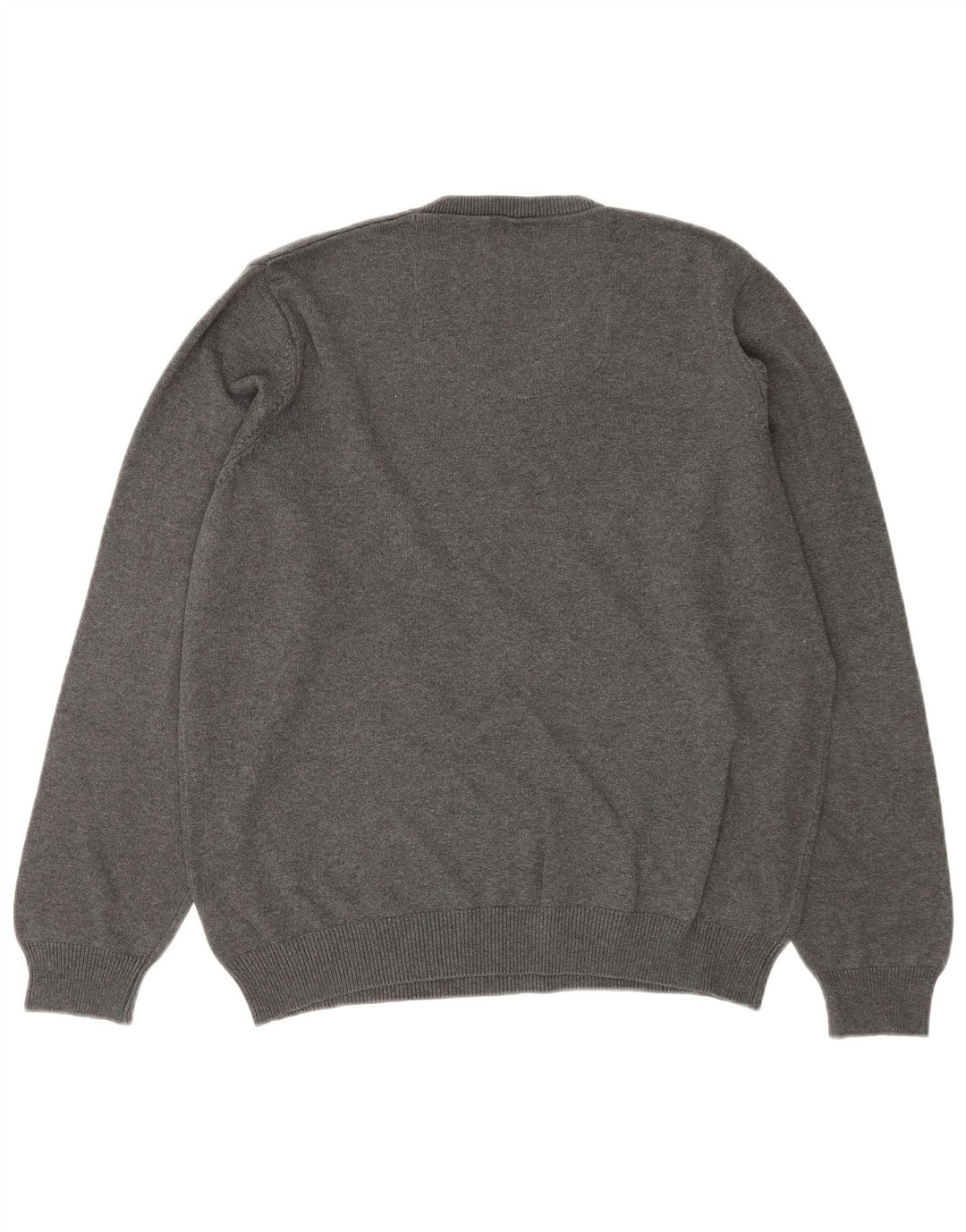 Marks & Spencer Jersey Regular Fit con Cuello en V para Hombre Algodón Gris Grande