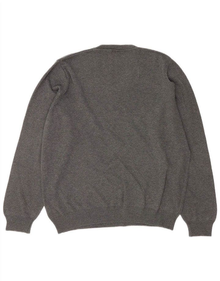 Marks & Spencer Jersey Regular Fit con Cuello en V para Hombre Algodón Gris Grande