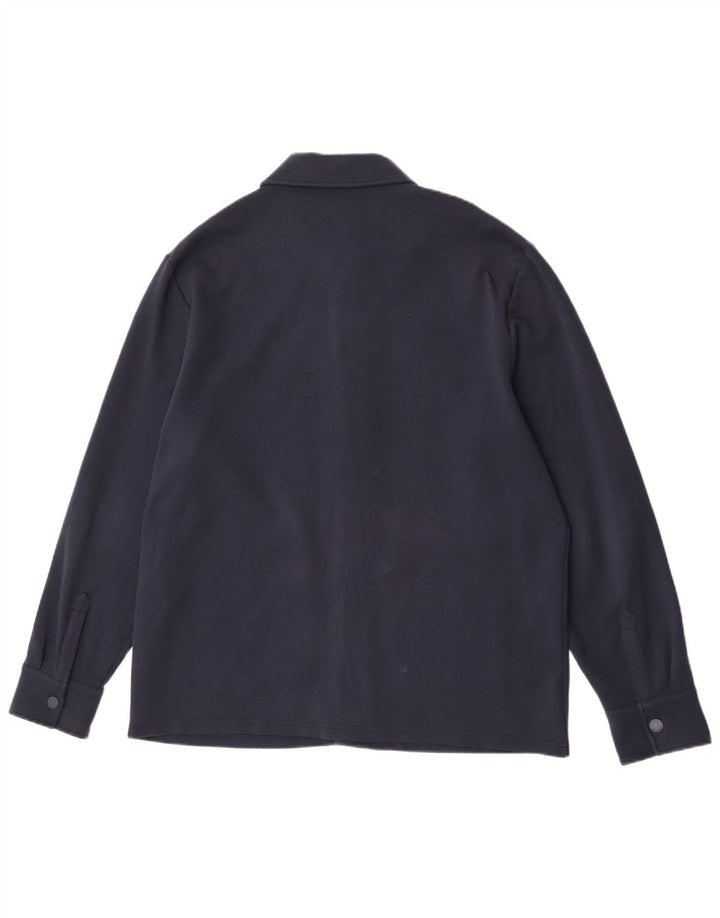 Marks & Spencer Chaqueta Bomber Autograph para Hombre Reino Unido 40 Grande Algodón Azul Marino