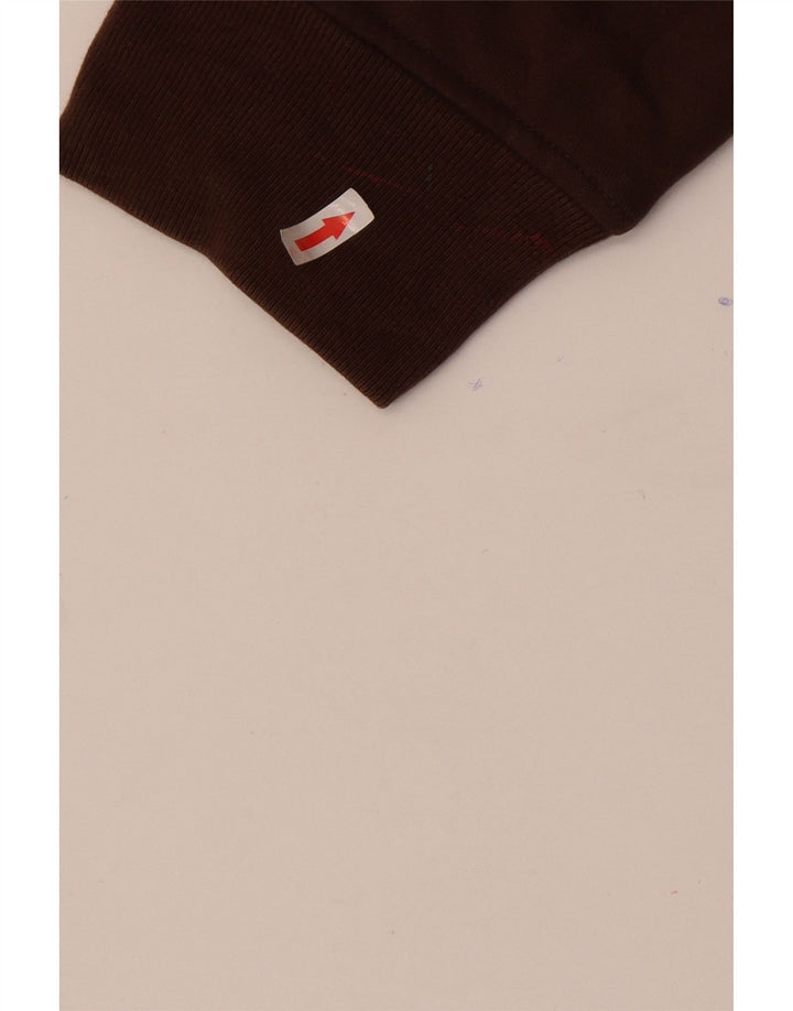 Eddie Bauer - Sudadera con cuello y cremallera para hombre, talla 2XL, algodón marrón