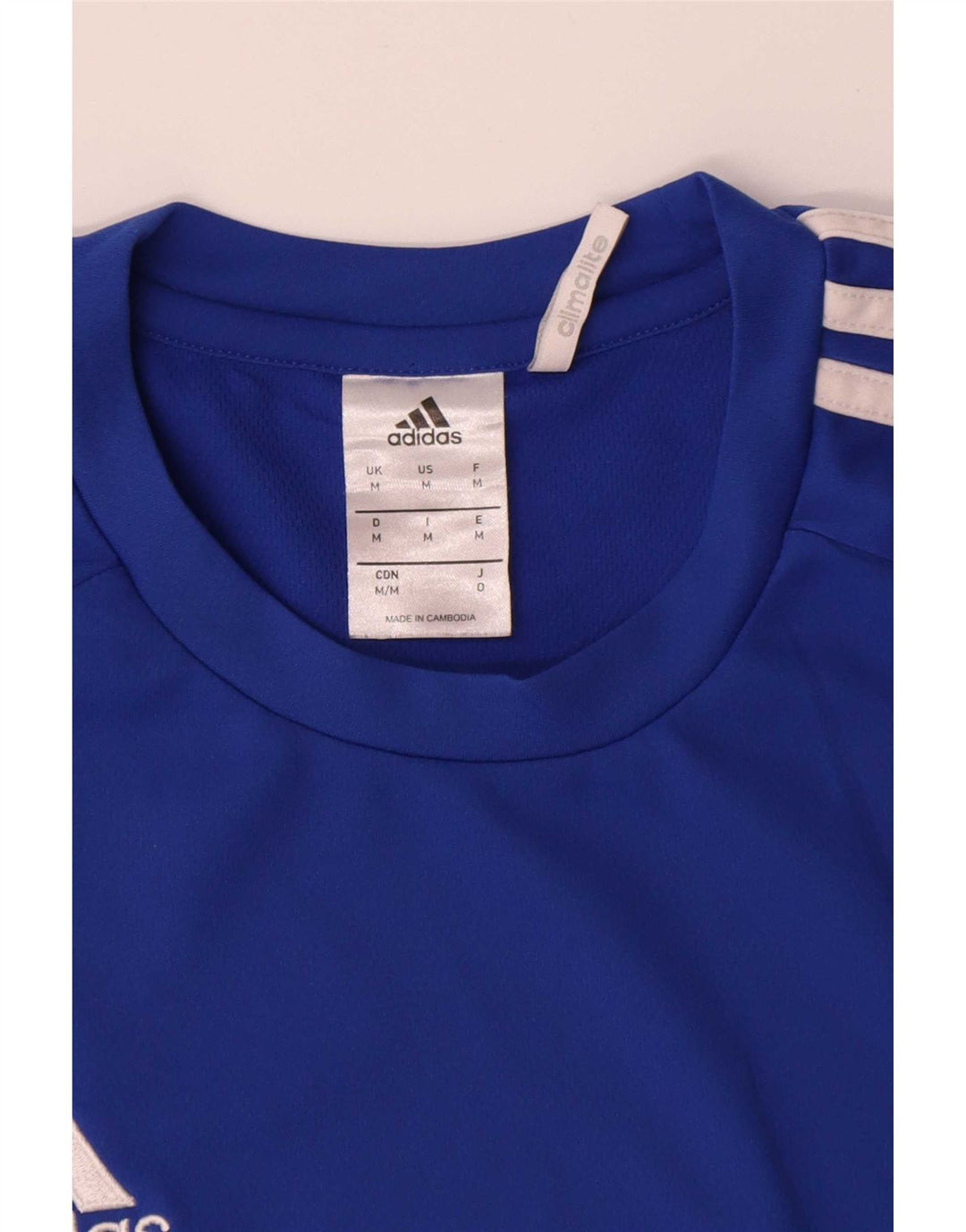 Adidas Hombre Climalite Camiseta Top Poliéster Azul Medio