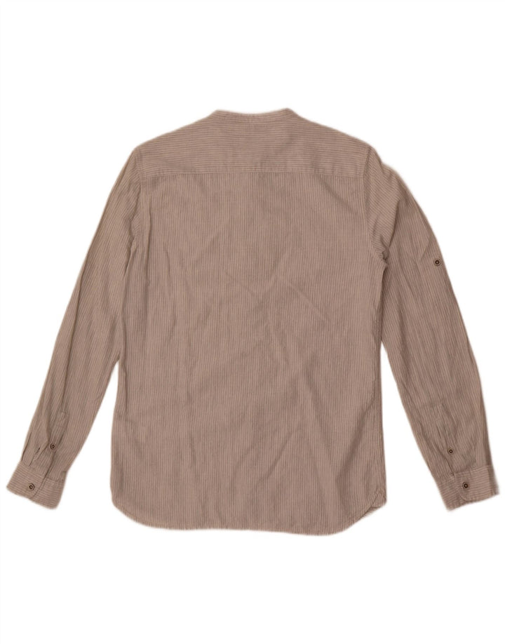Zara Camisa Niño 13-14 Años Algodón Rayas Gris