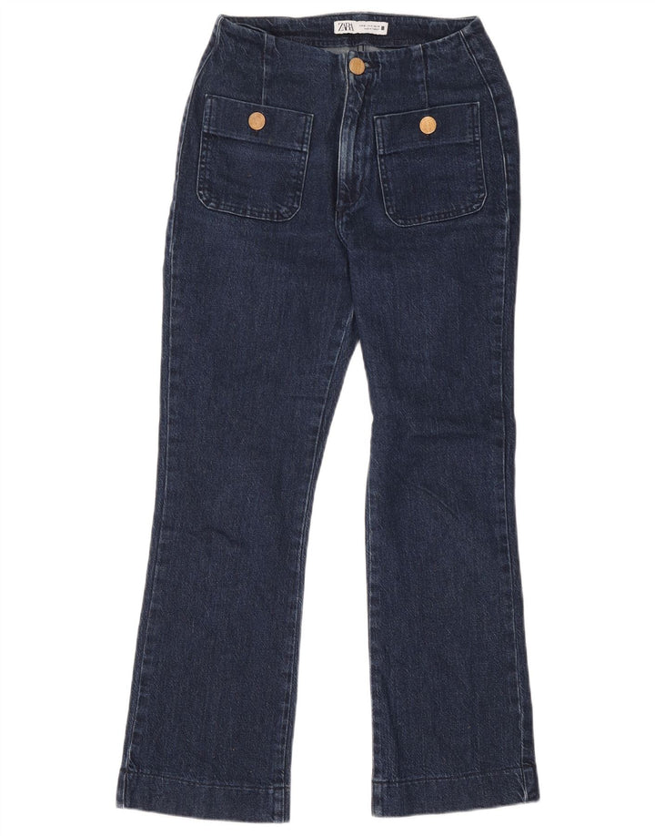 Zara Vaqueros Bootcut Mujer EU 36 XS W26 L28 Azul Marino