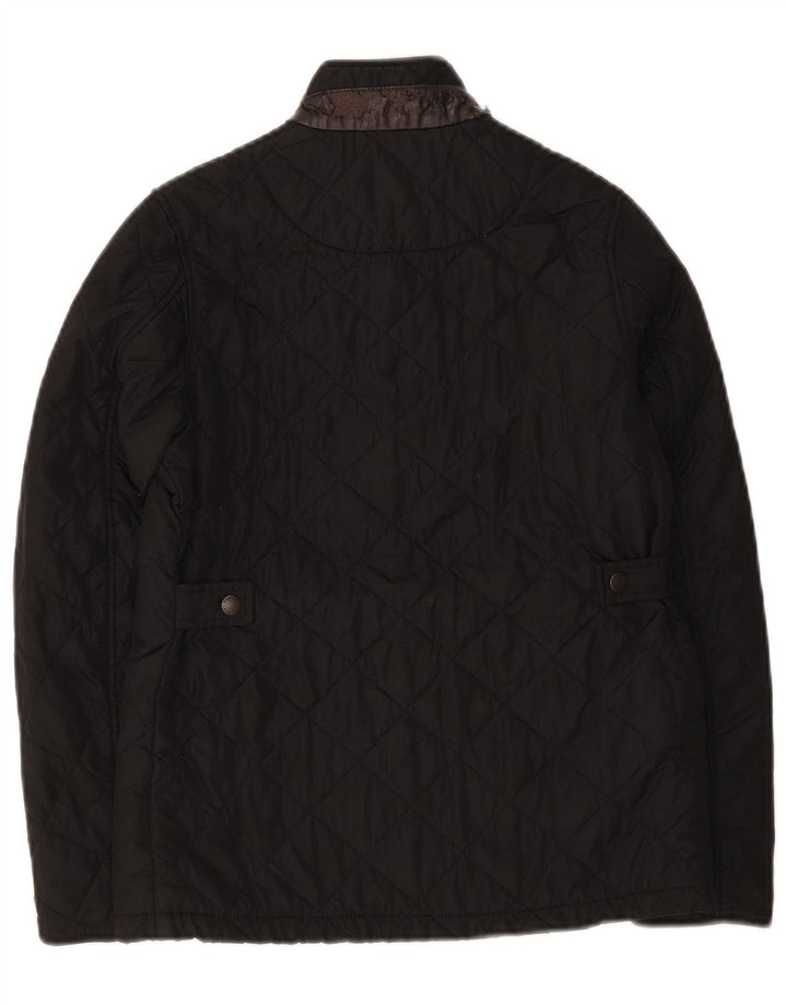 Barbour Chaqueta Acolchada para Niños 10-11 Años Grande Negro