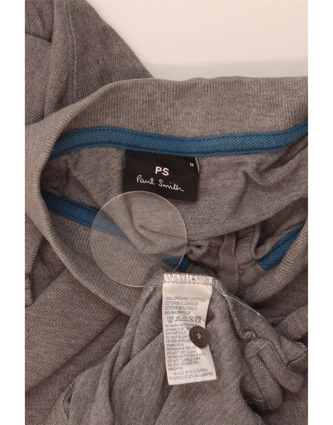 PAUL SMITH Polo Hombre Algodón Gris Medio