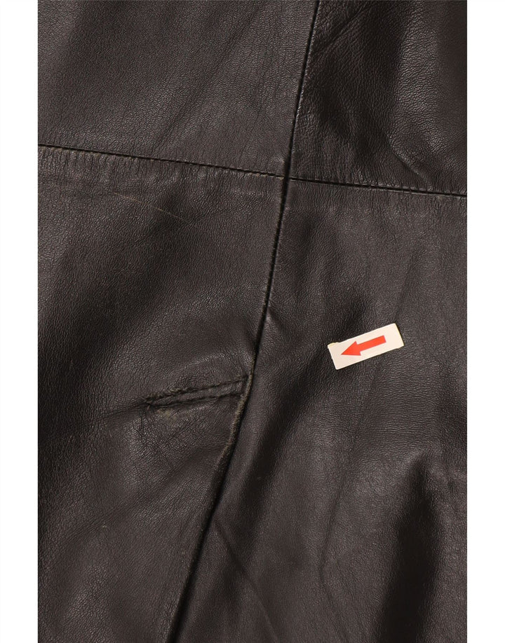 Conbipel Abrigo de cuero Free Heron para hombre IT 48 Cuero negro mediano
