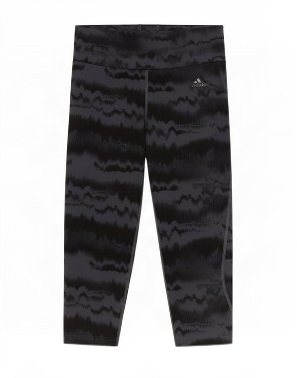 Adidas Leggings Capri para mujer Reino Unido 8/10 Pequeño Gris Tie Dye Poliéster