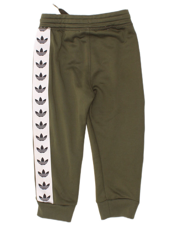Adidas - Pantalón de chándal gráfico para bebé niño, 18-24 meses, color caqui