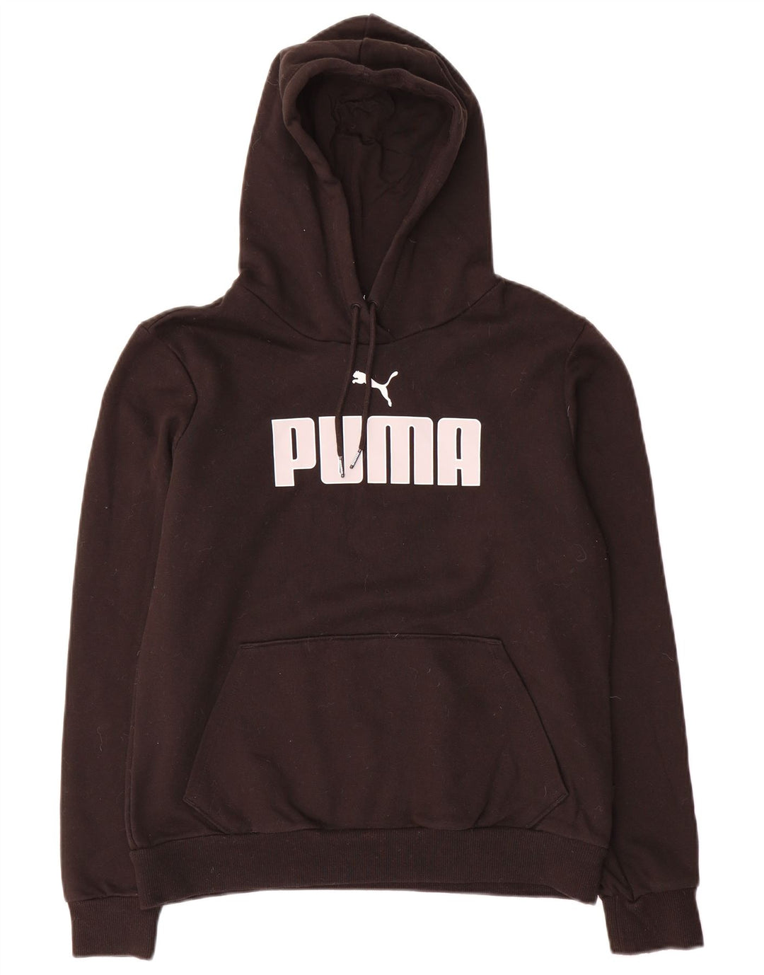 Puma Mujer Graphic Sudadera con capucha Jumper UK 14 Medium Negro