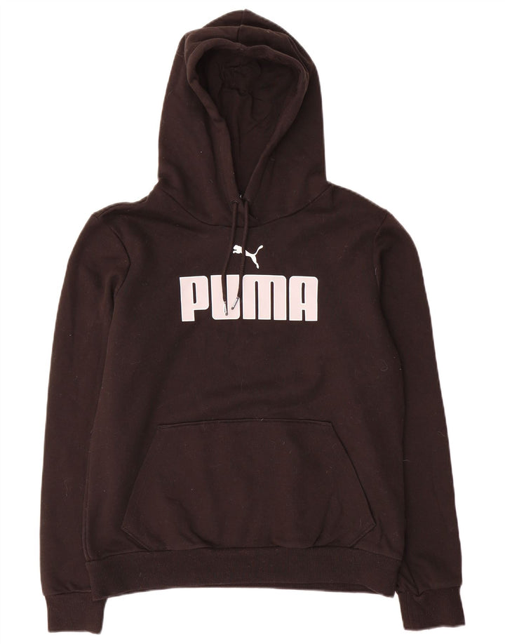 Puma Mujer Graphic Sudadera con capucha Jumper UK 14 Medium Negro