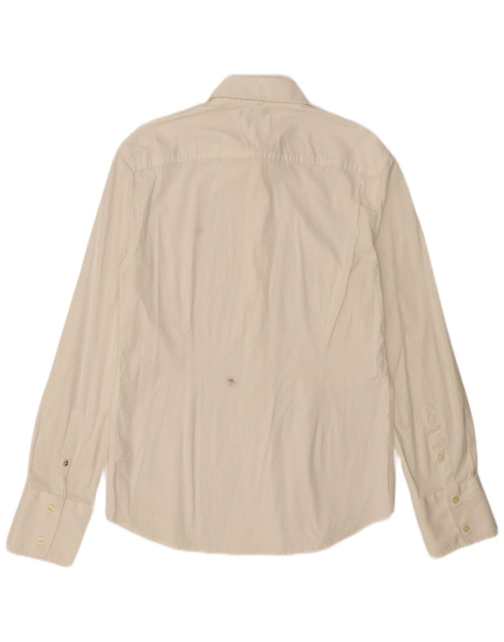 Camisa Tommy Hilfiger Slim Fit para hombre de algodón blanco grande