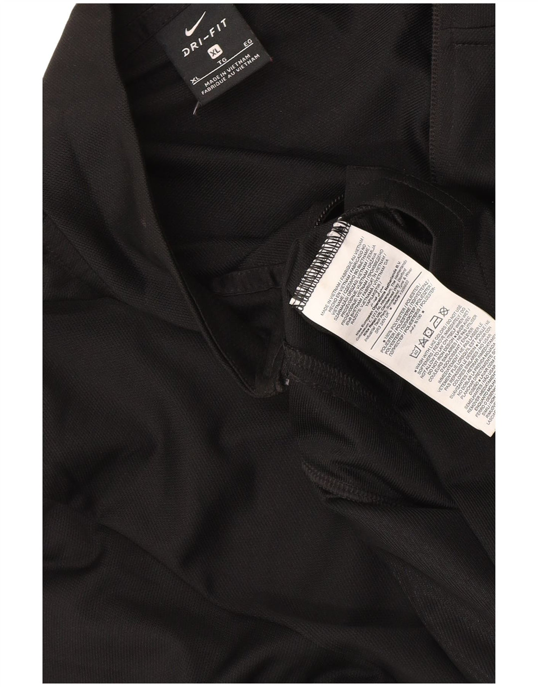 Nike Hombre Dri Fit Chándal Top Chaqueta XL Poliéster Negro
