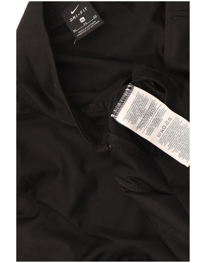 Nike Hombre Dri Fit Chándal Top Chaqueta XL Poliéster Negro