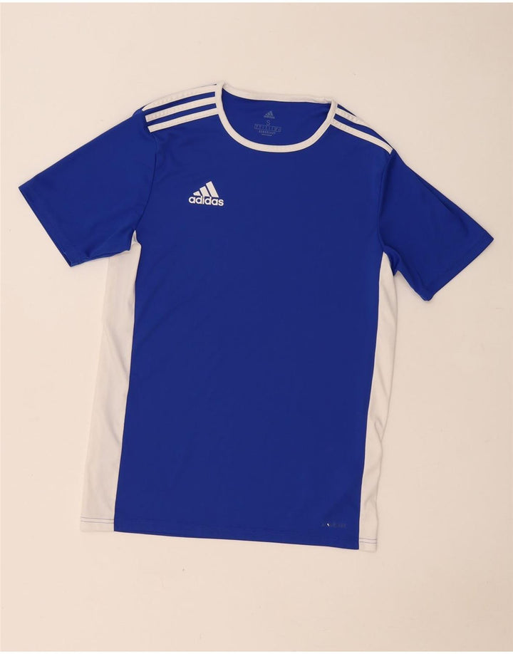 Adidas Hombre Aeroready Camiseta Top Pequeño Azul Colorblock Poliéster