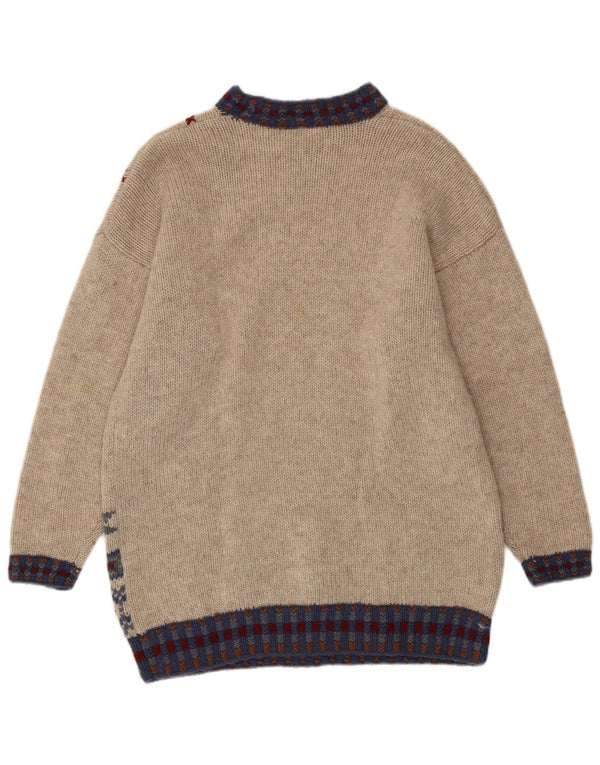 Jersey tipo jersey con cuello alto para mujer de River Island EU 36/38 Small Beige