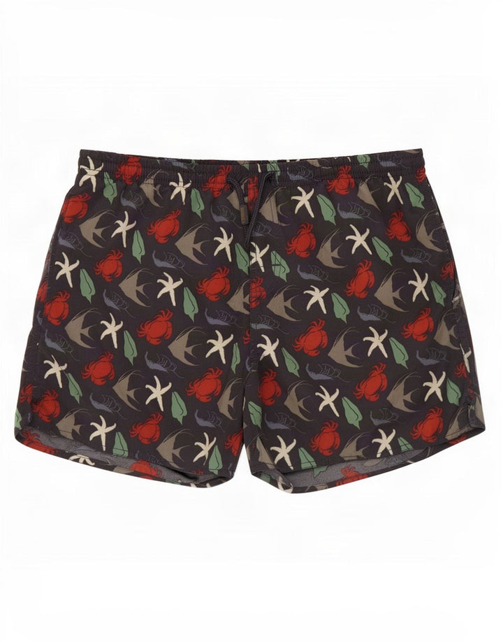 Bañador con estampado abstracto Scout para hombre, tamaño mediano, azul marino, poliamida