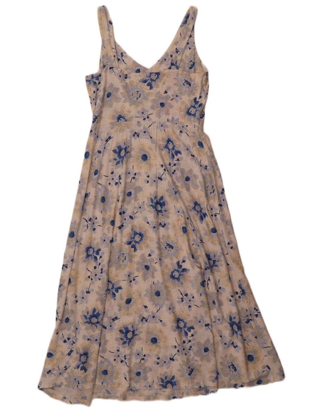 Chaps Vestido largo sin mangas para mujer UK 40 Mediano Algodón floral multicolor