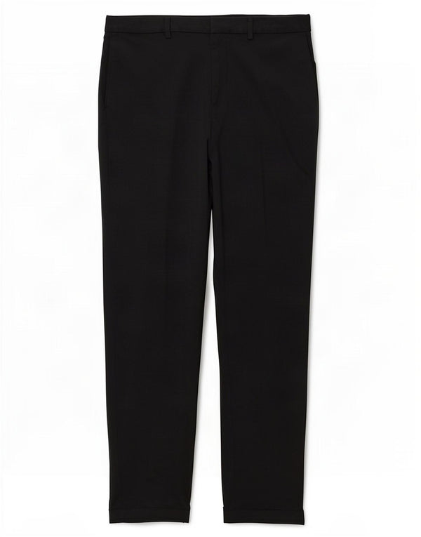 Marks & Spencer Pantalones de traje rectos para mujer UK 10 Small W27 L26 Negro