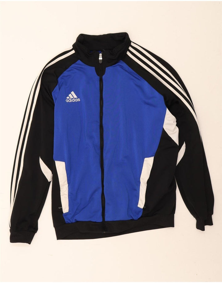 Adidas - Chaqueta de chándal para hombre, talla 44/46, poliéster, color azul grande
