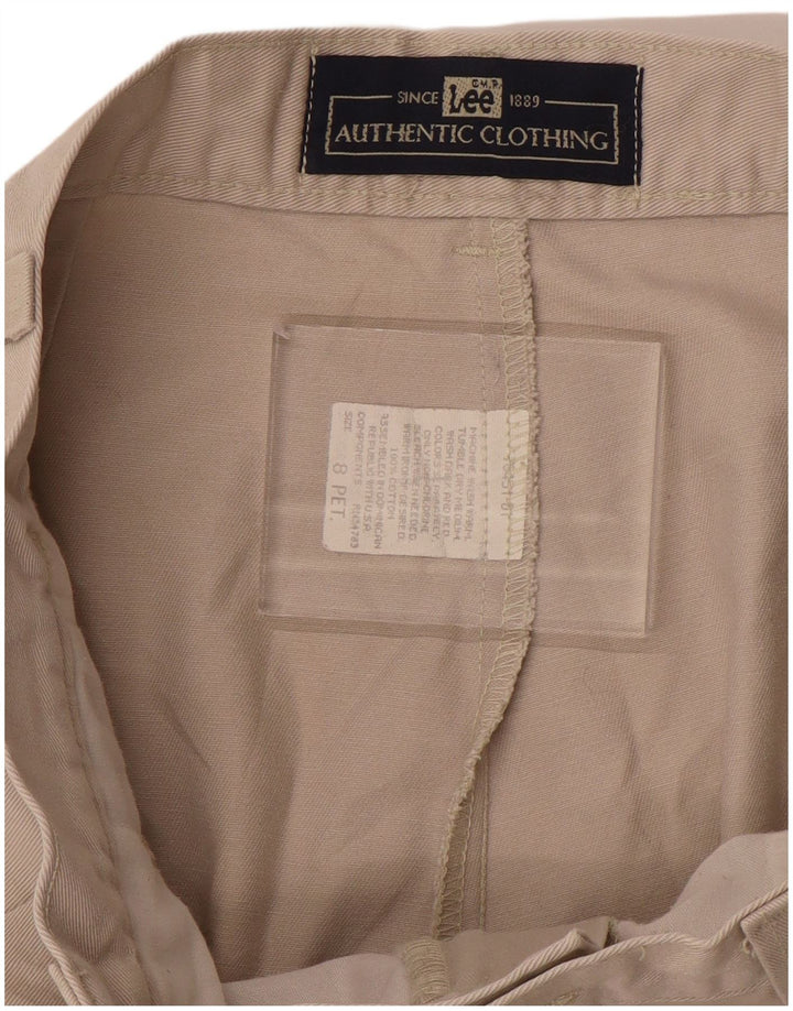 Lee Pantalones chinos cónicos para mujer US 8 Medium W28 L28 Algodón beige