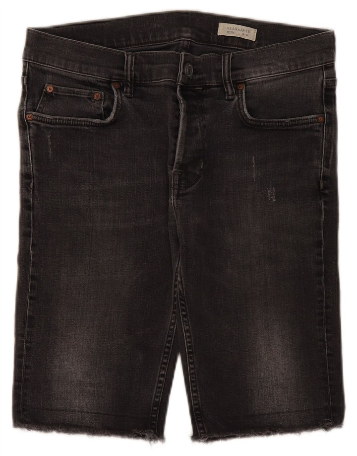 Pantalones cortos vaqueros All Saints Hombre W30 Gris medio