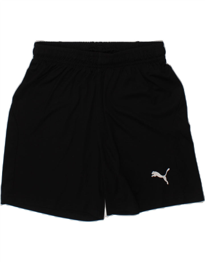PUMA Boys Sport Shorts 11-12 Years  Black Vintage Puma and Second-Hand Puma from Messina Hembry 