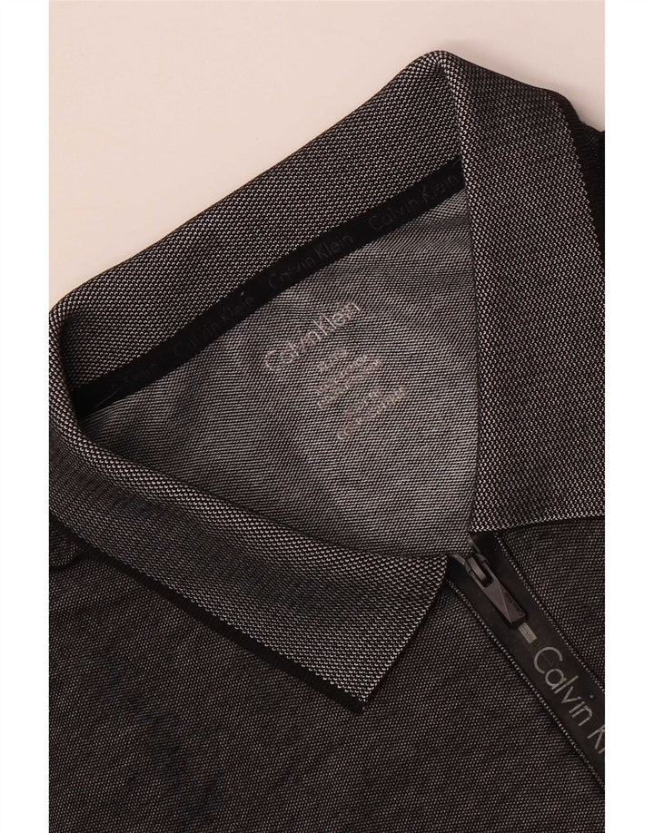Polo Calvin Klein para hombre XL gris moteado