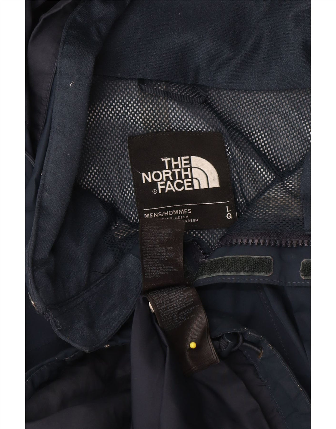 The North Face Chaqueta impermeable con capucha para hombre UK 40 Large Poliéster azul marino