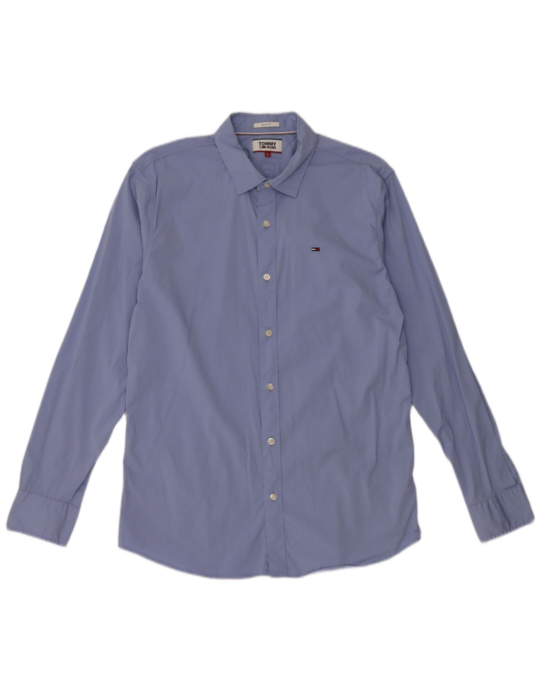 TOMMY HILFIGER Camisa ajustada para hombre Azul grande