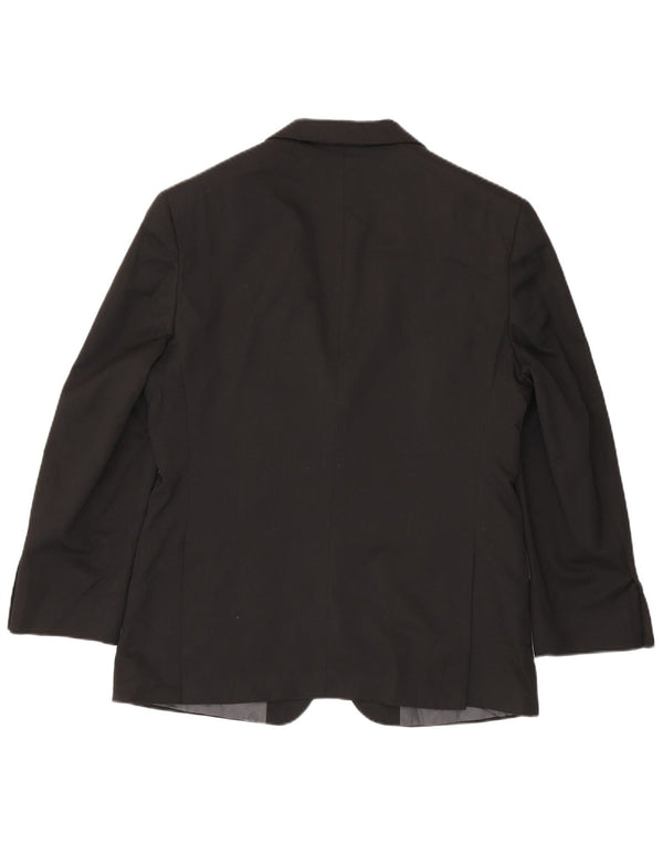 Marks & Spencer Mens Short 2 Button Blazer Jacket UK 40 Medium Black