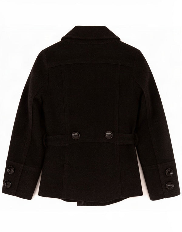 Zara Chaquetón Mujer UK 40 Small Gris Lana