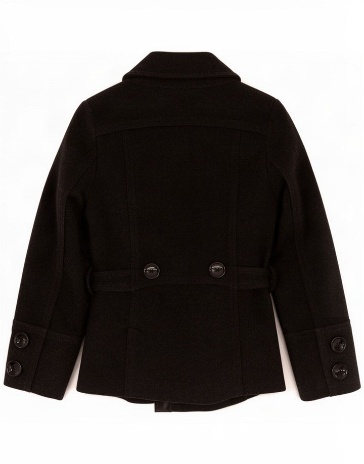 Zara Chaquetón Mujer UK 40 Small Gris Lana
