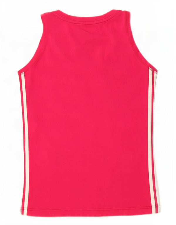 Adidas Mujer Climalite Chaleco Top UK 8/10 Pequeño Algodón Rosa