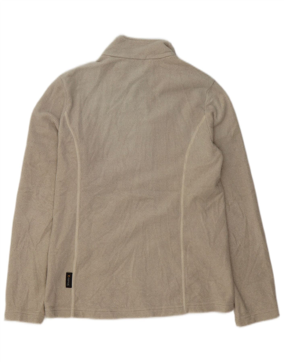 Jack Wolfskin Chaqueta polar para mujer UK 8/10 Small Beige Poliéster