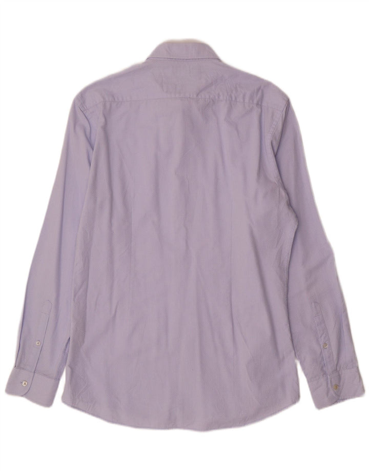 Zara Hombre Camisa Slim Fit Algodón Azul Grande