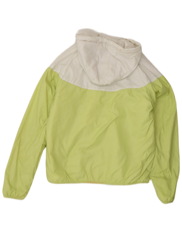 NIKE Chaqueta bomber con capucha para hombre ES 38 Poliéster color block verde medio
