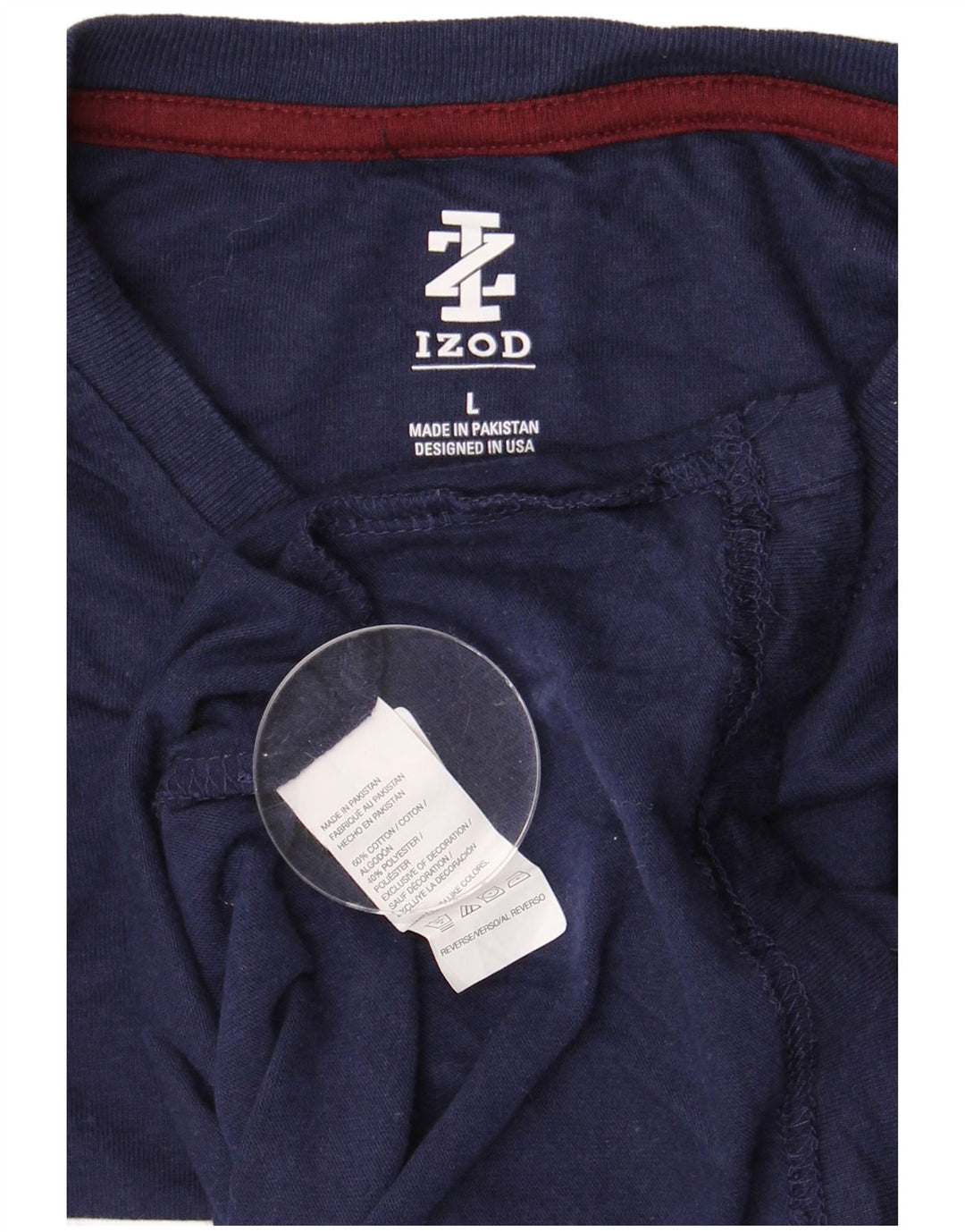 IZOD - Camiseta para hombre, talla grande, color azul marino, algodón