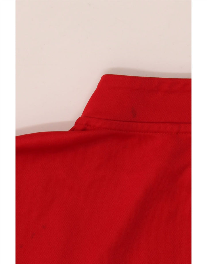 Adidas Hombre Aeroready Graphic Chándal Top Chaqueta Medio Rojo Poliéster