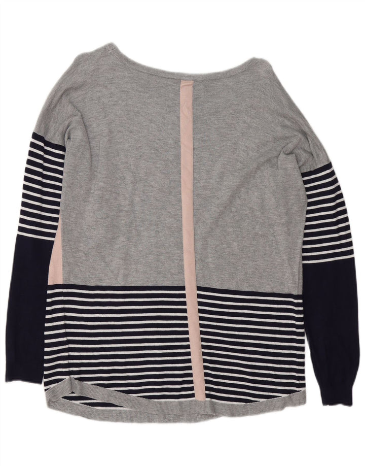Oasis - Jersey para mujer con cuello barco, talla 40, tamaño mediano, multicolor, a rayas