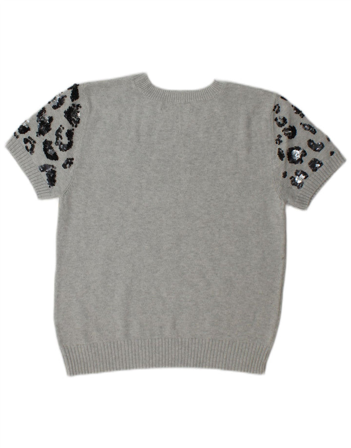 Marks & Spencer Suéter de cuello redondo para mujer UK 44 Gris medio