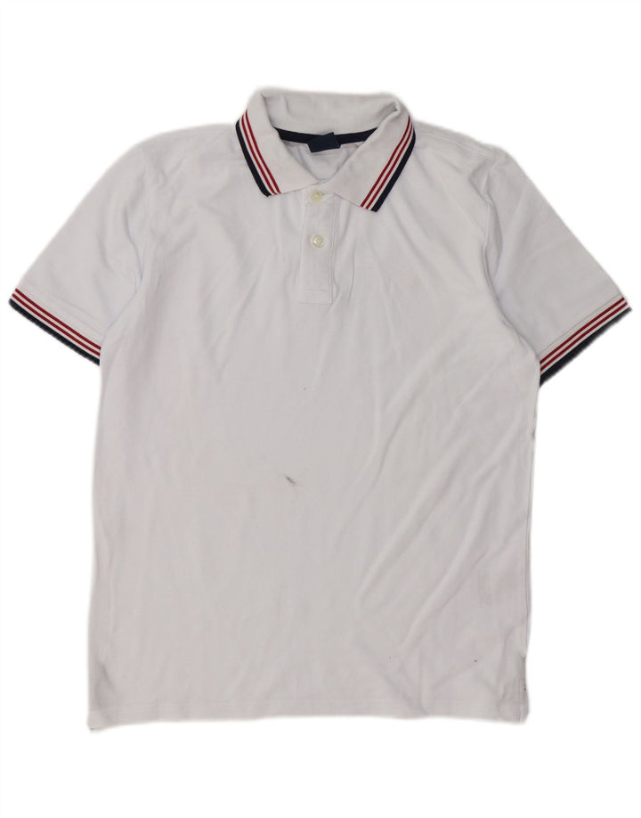 North Sails Polo Gráfico Para Hombre Algodón Blanco Pequeño