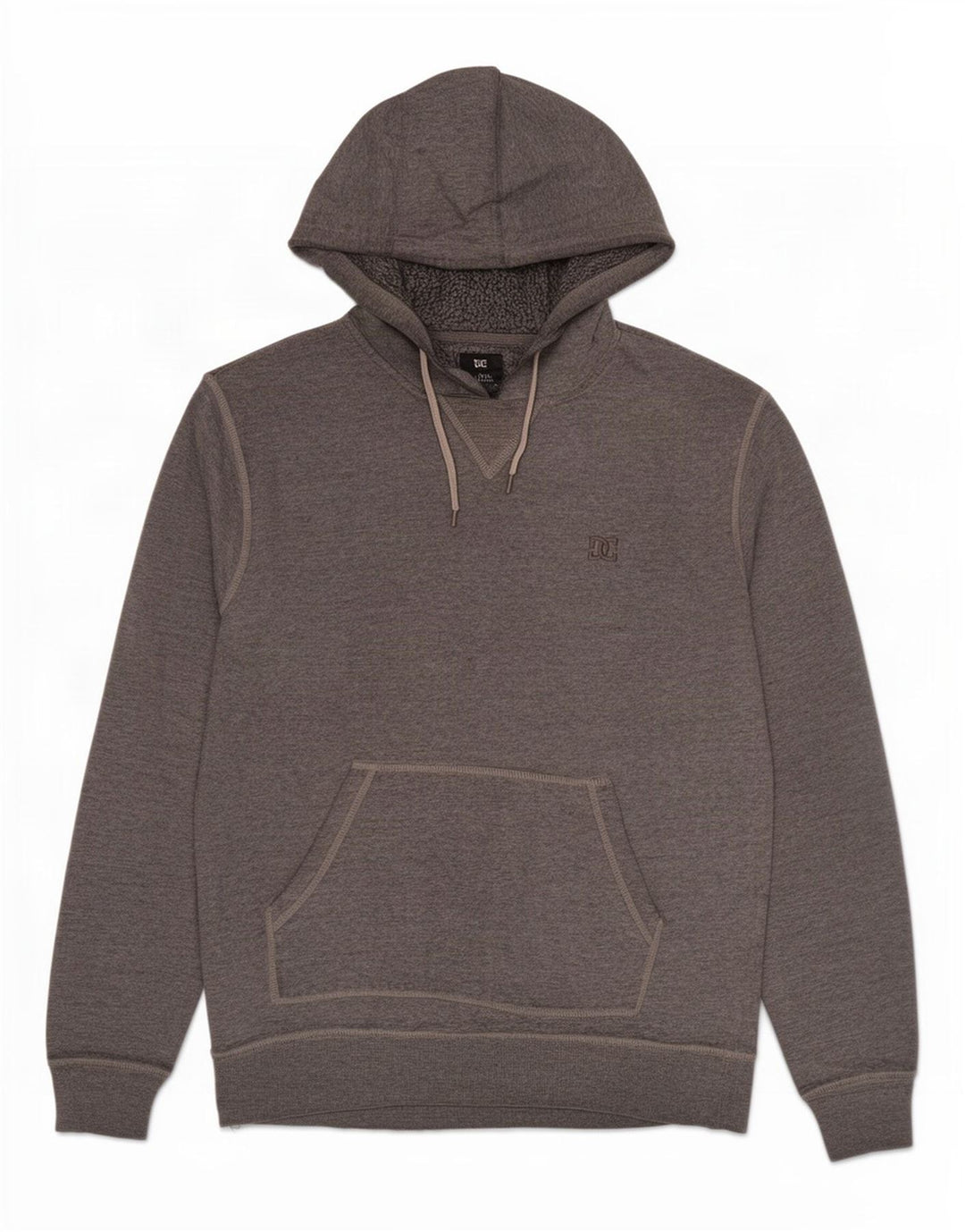DC Jersey con capucha para hombre pequeño de algodón moteado gris