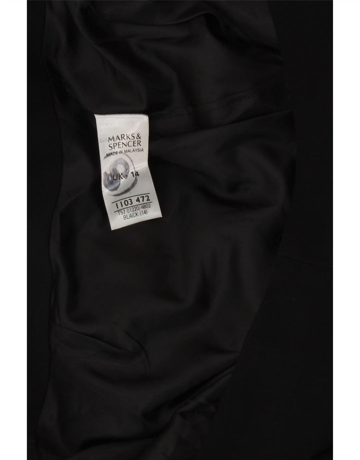 Marks & Spencer Falda lápiz para mujer Reino Unido 44 Grande W32 Poliéster negro