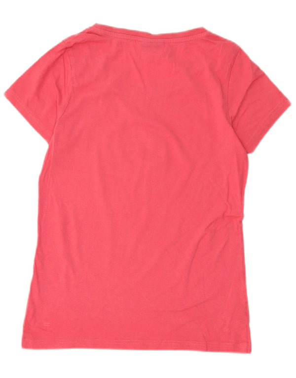 Kappa Camiseta gráfica para mujer Top UK 8 Small Pink Cotton